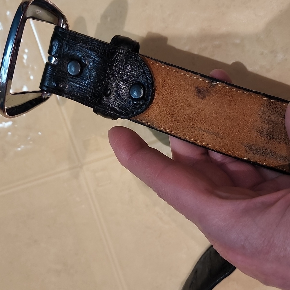 🔮Amazing Genuine Full Quill Ostrich Belt - Picture 14 of 15